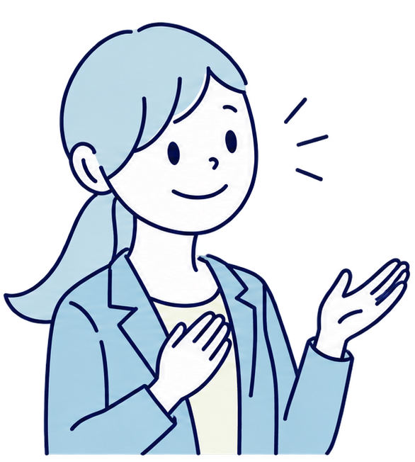 うなずきながらやさしく迎える相談員のイメージ